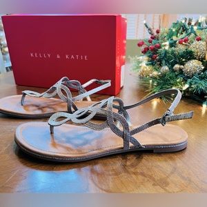 Kelly & Katie Pewter Sandals